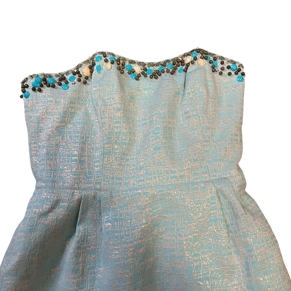Lilly Pulitzer Raya Metallic Strapless Dress - Picture 3 of 9